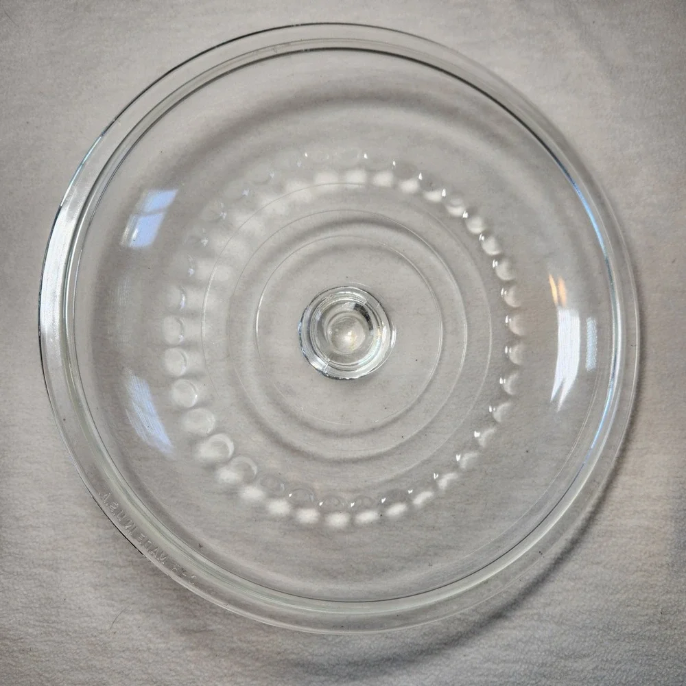 WAGNER WARE C-8 Glass Lid Replacement 10.5 Inch Round Self Basting Cover Clear